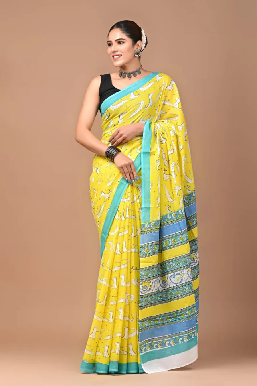 Pure Cotton Mulmul Saree